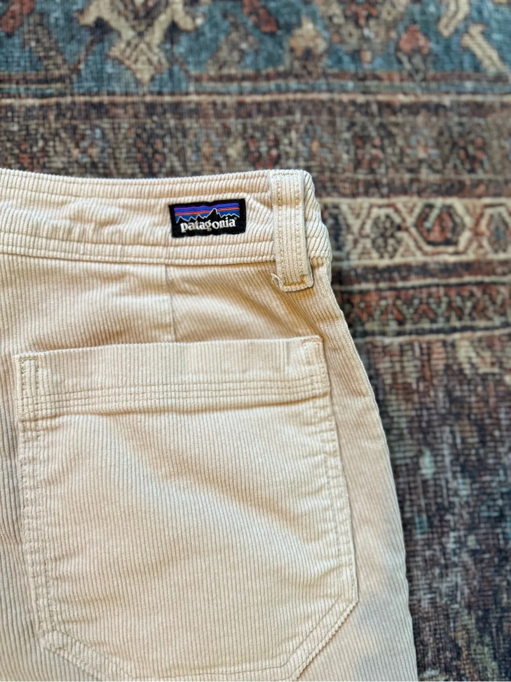 Patagonia Wide Leg Pants in Light Tan/Cream